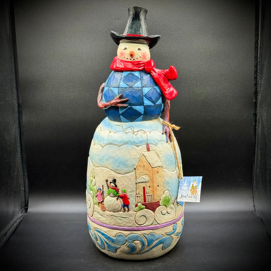 Large 19.5" 2015 Jim Shore Heartwood Creek Snowman w/Tag
