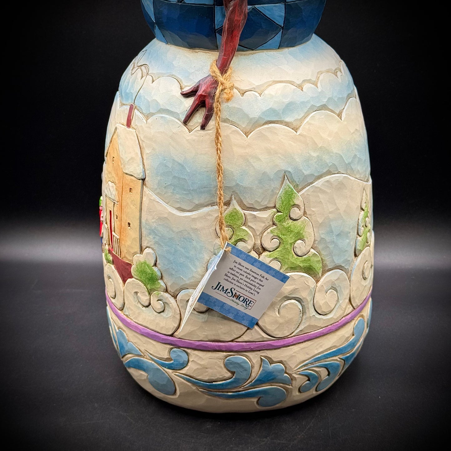 Large 19.5" 2015 Jim Shore Heartwood Creek Snowman w/Tag