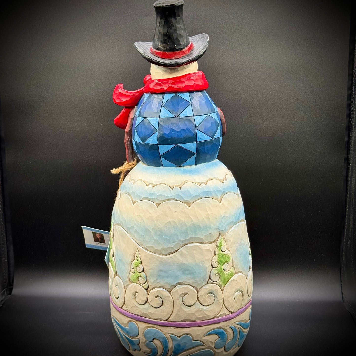 Large 19.5" 2015 Jim Shore Heartwood Creek Snowman w/Tag