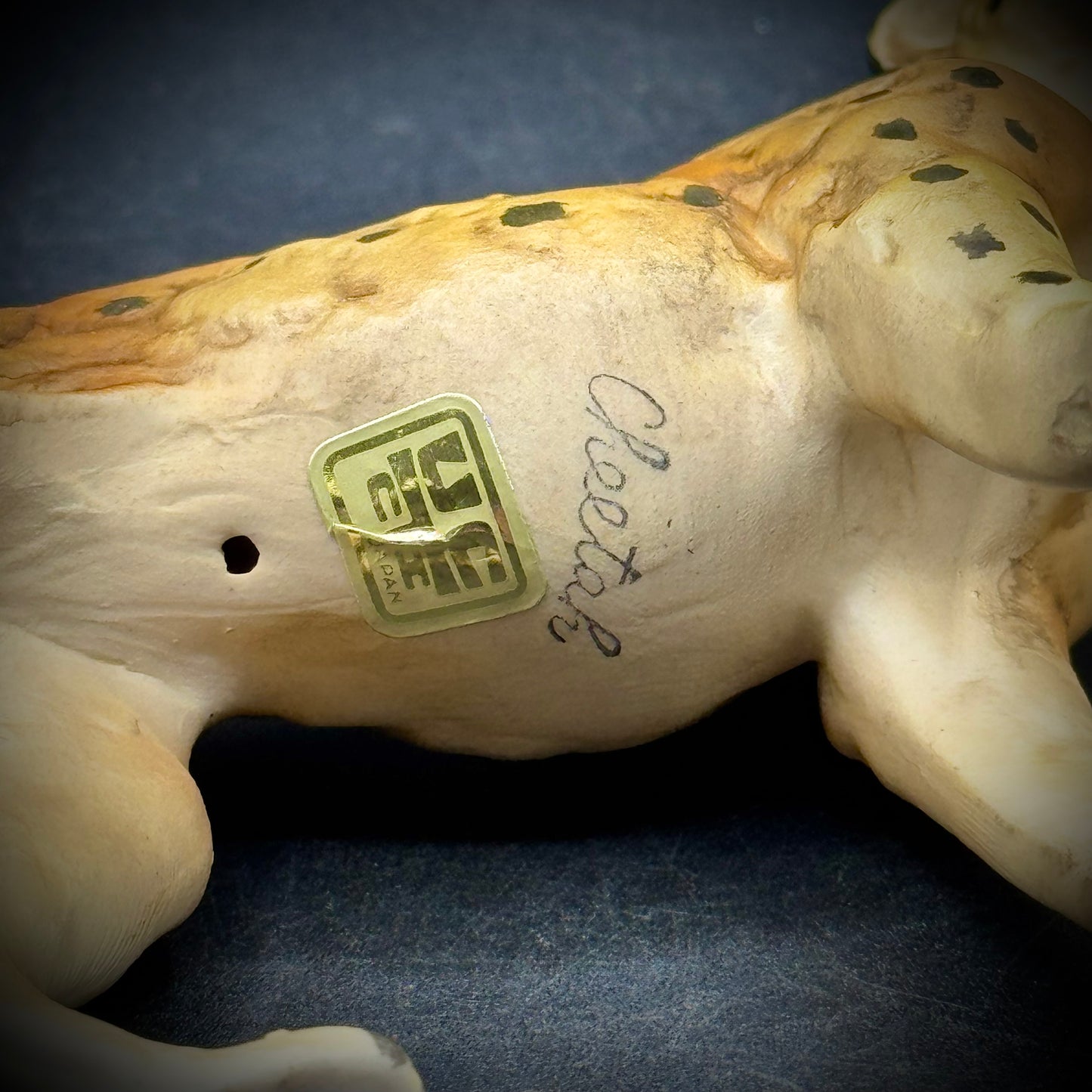 Vintage Ucagco Japan Porcelain Cheetah Figurine