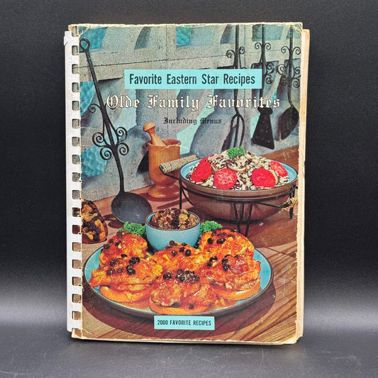 Vintage 1965 Eastern Star Recipe Book