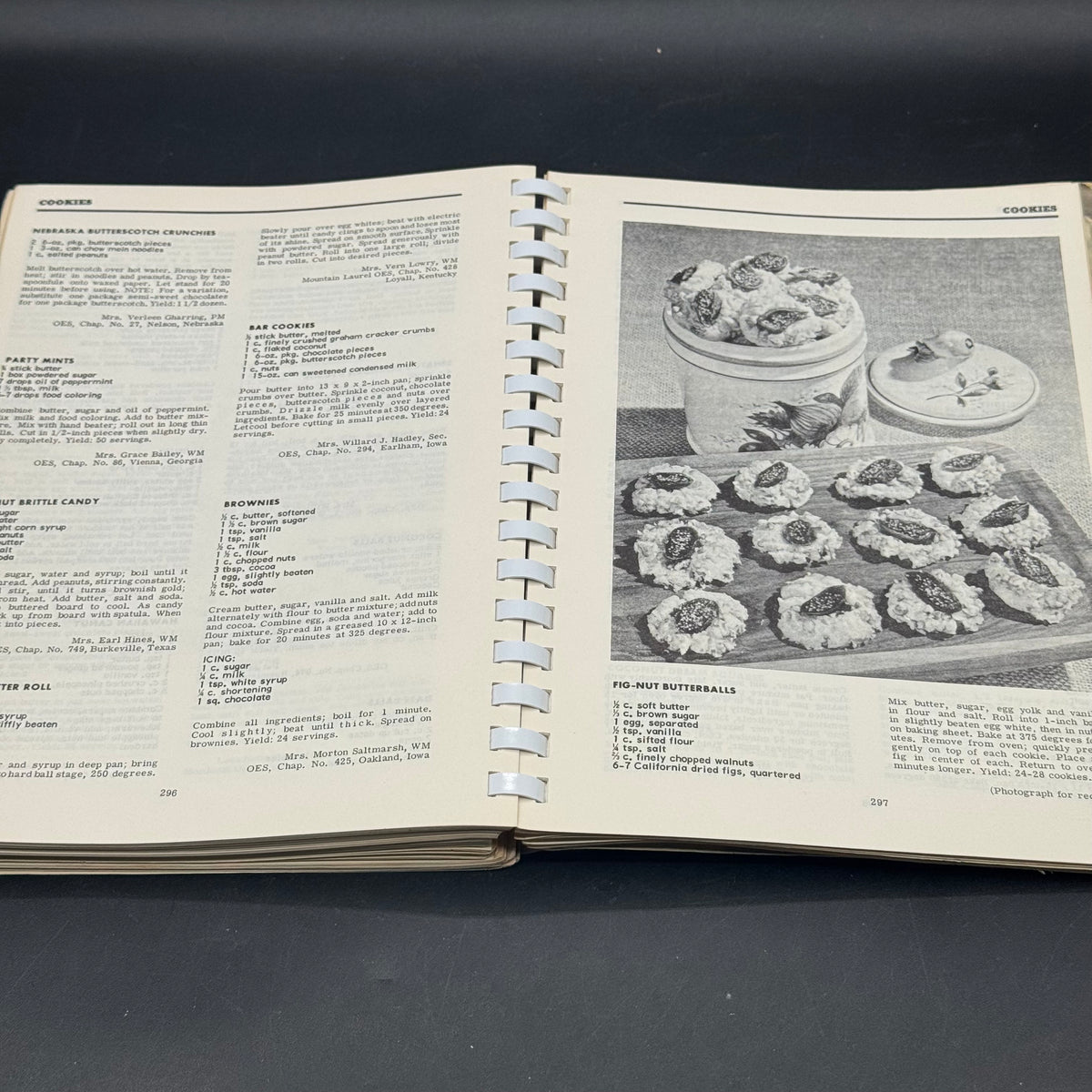 Vintage 1965 Eastern Star Recipe Book
