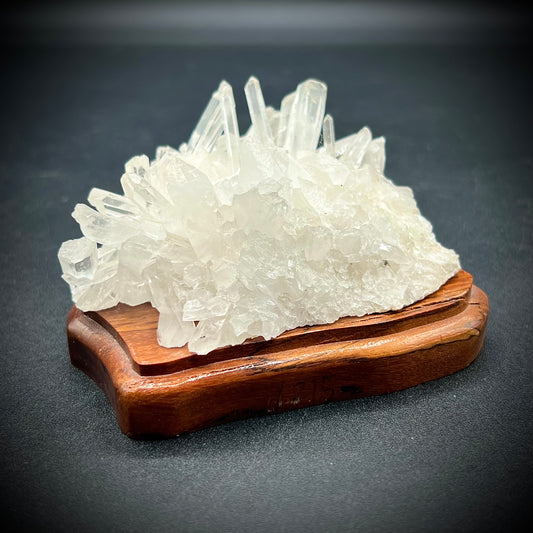 Crystal Formation with Custom Wood Base