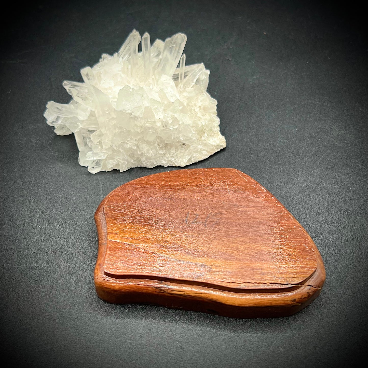 Crystal Formation with Custom Wood Base