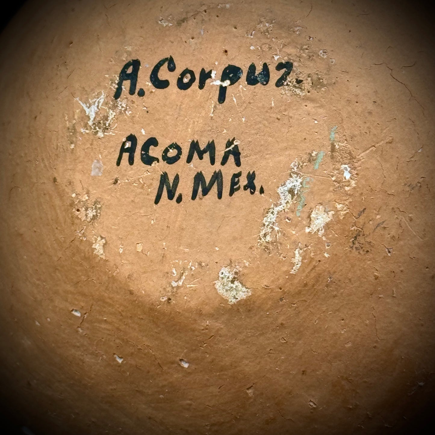 Native American Acoma Pottery Signed A. Corpuz