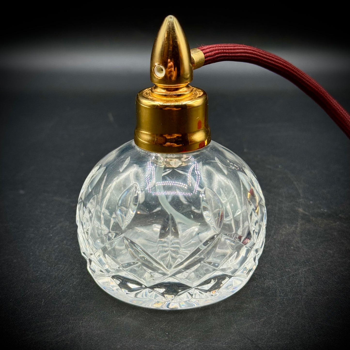 Beautiful Unused Cut Glass Perfume Atomizer