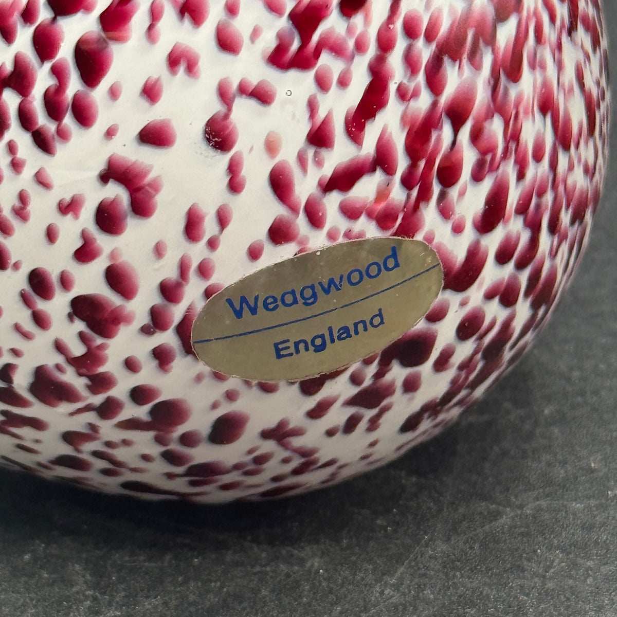 Vintage Wedgwood England Art Glass Hedgehog Paperweight