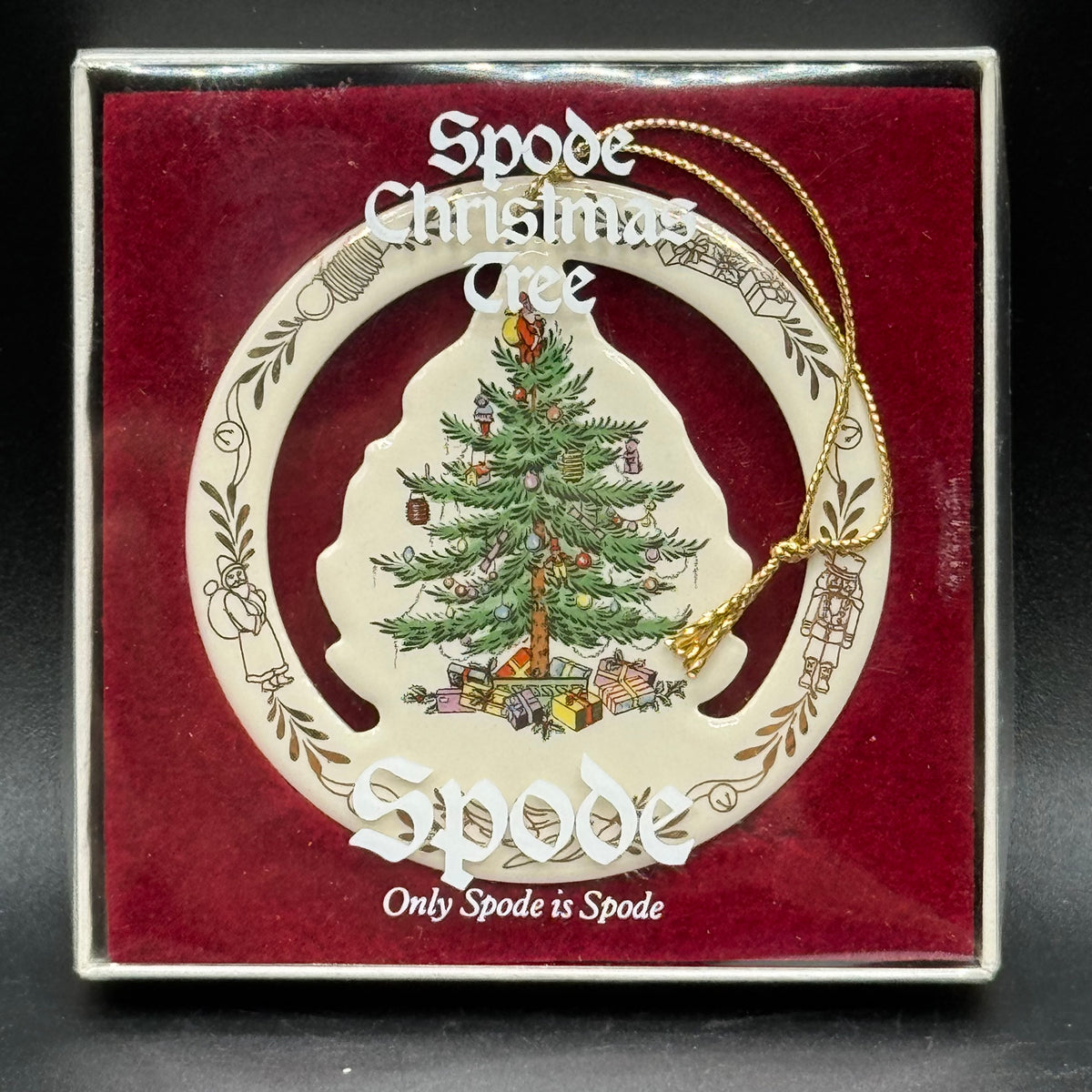 Vintage New in Box Spode Christmas Tree Ornament