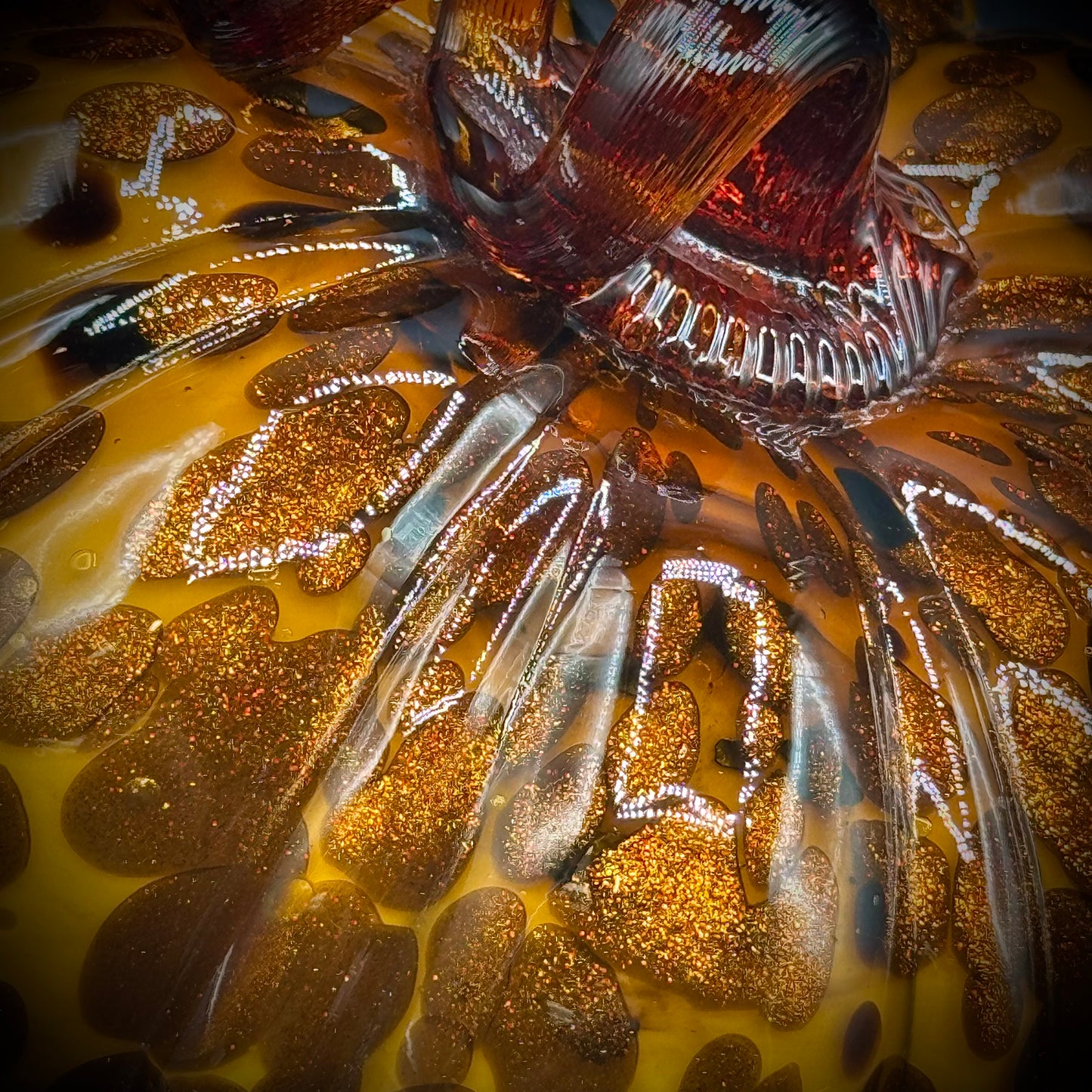 Heavy Murano-Style Art Glass Pumpkin