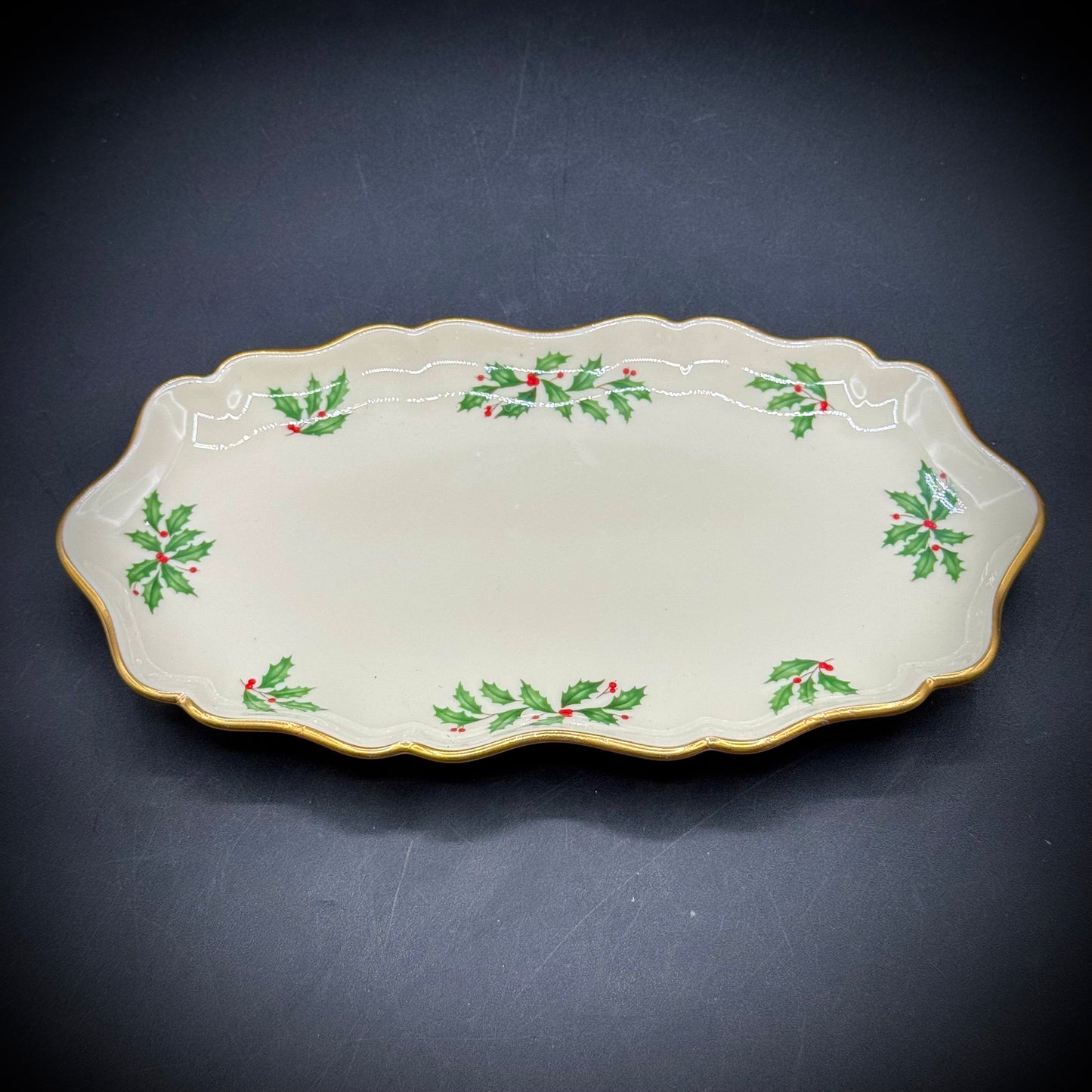 Lenox Holiday Pattern Serving Dish