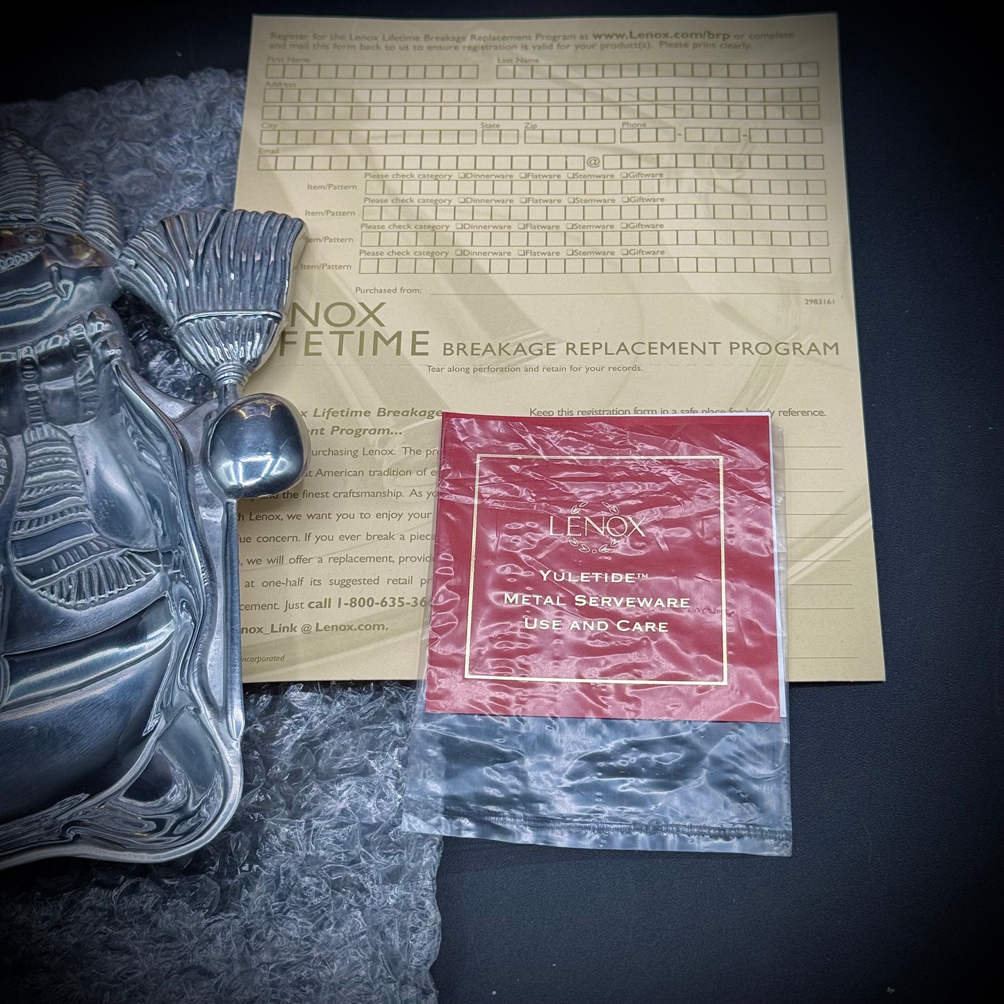 Lenox Yuletide Snowman Tray - New in Box