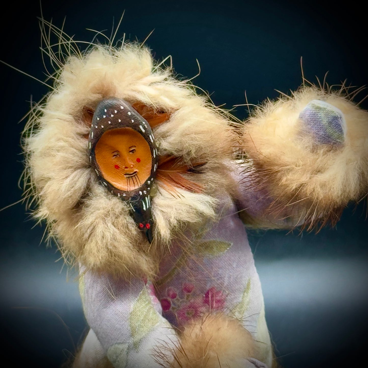 Vintage Carol Muth Alaskan Inuit Figure Signed on Base
