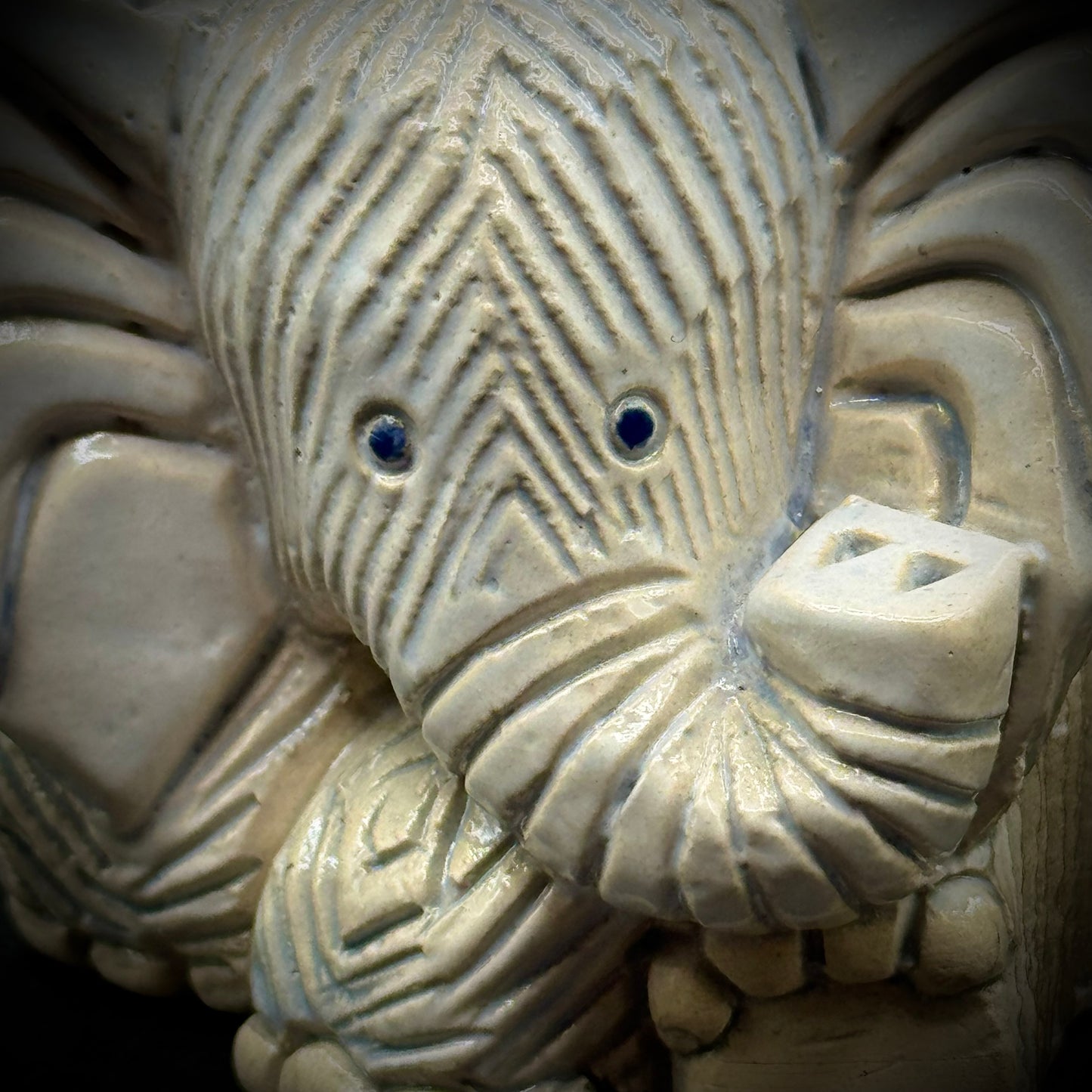 Rare Vintage Signed Artesania Rinconada Elephant Figurine