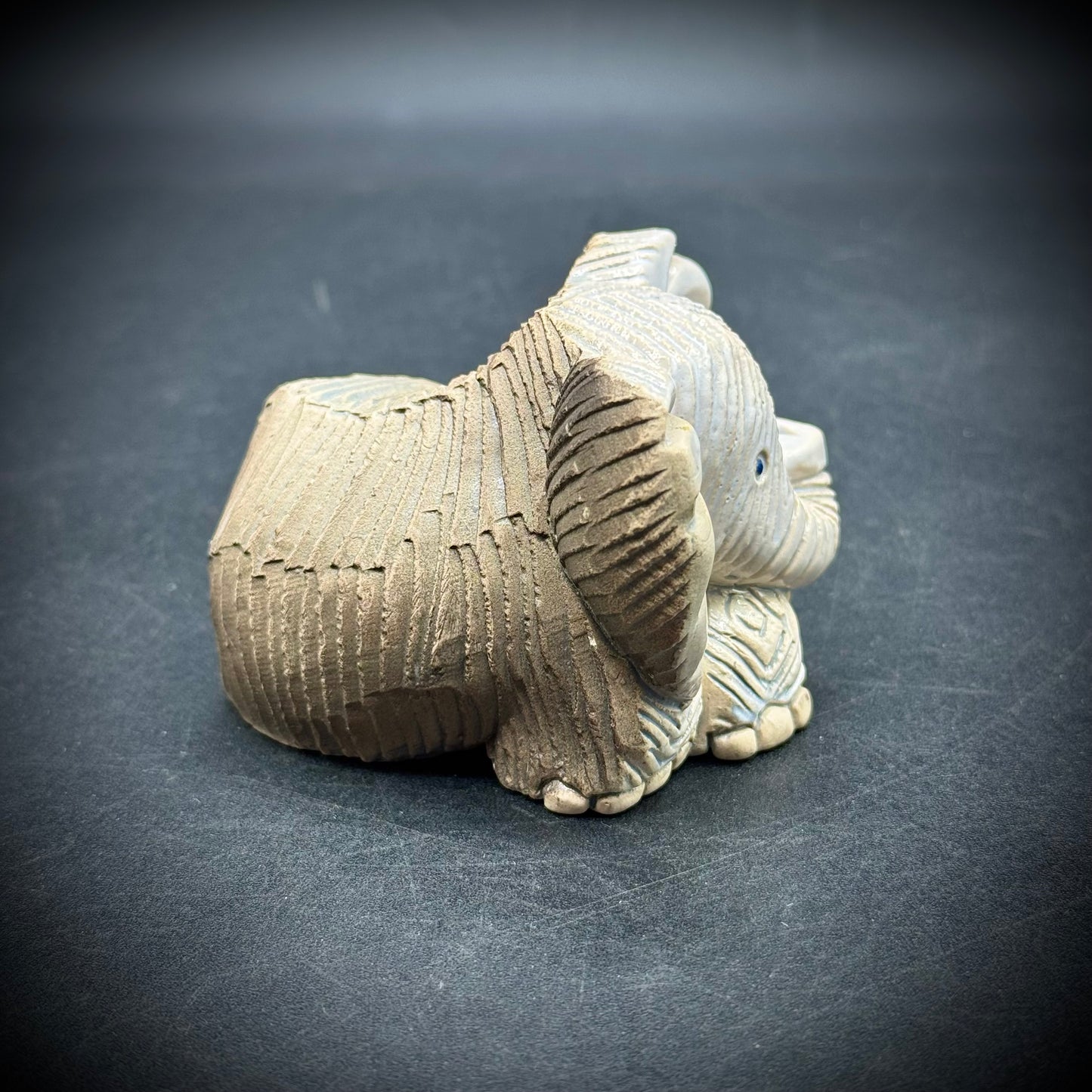 Rare Vintage Signed Artesania Rinconada Elephant Figurine