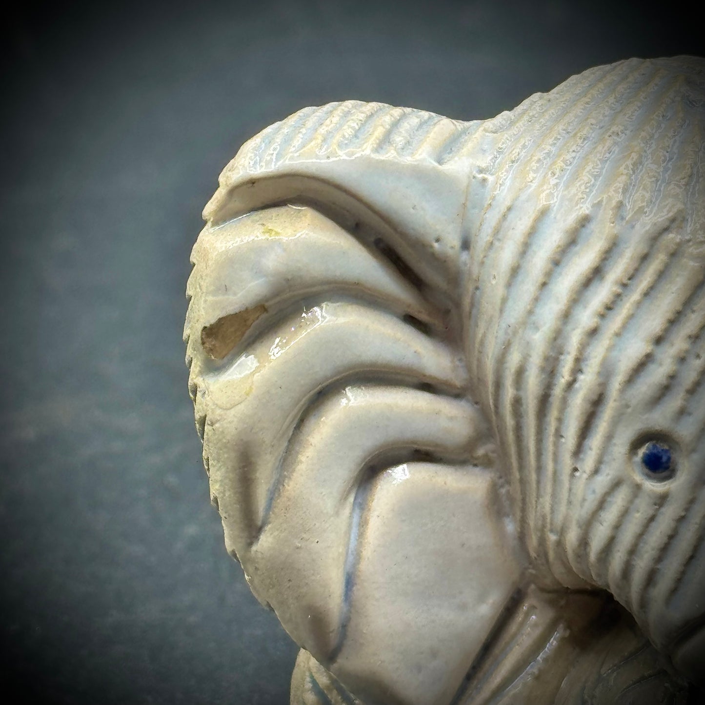 Rare Vintage Signed Artesania Rinconada Elephant Figurine