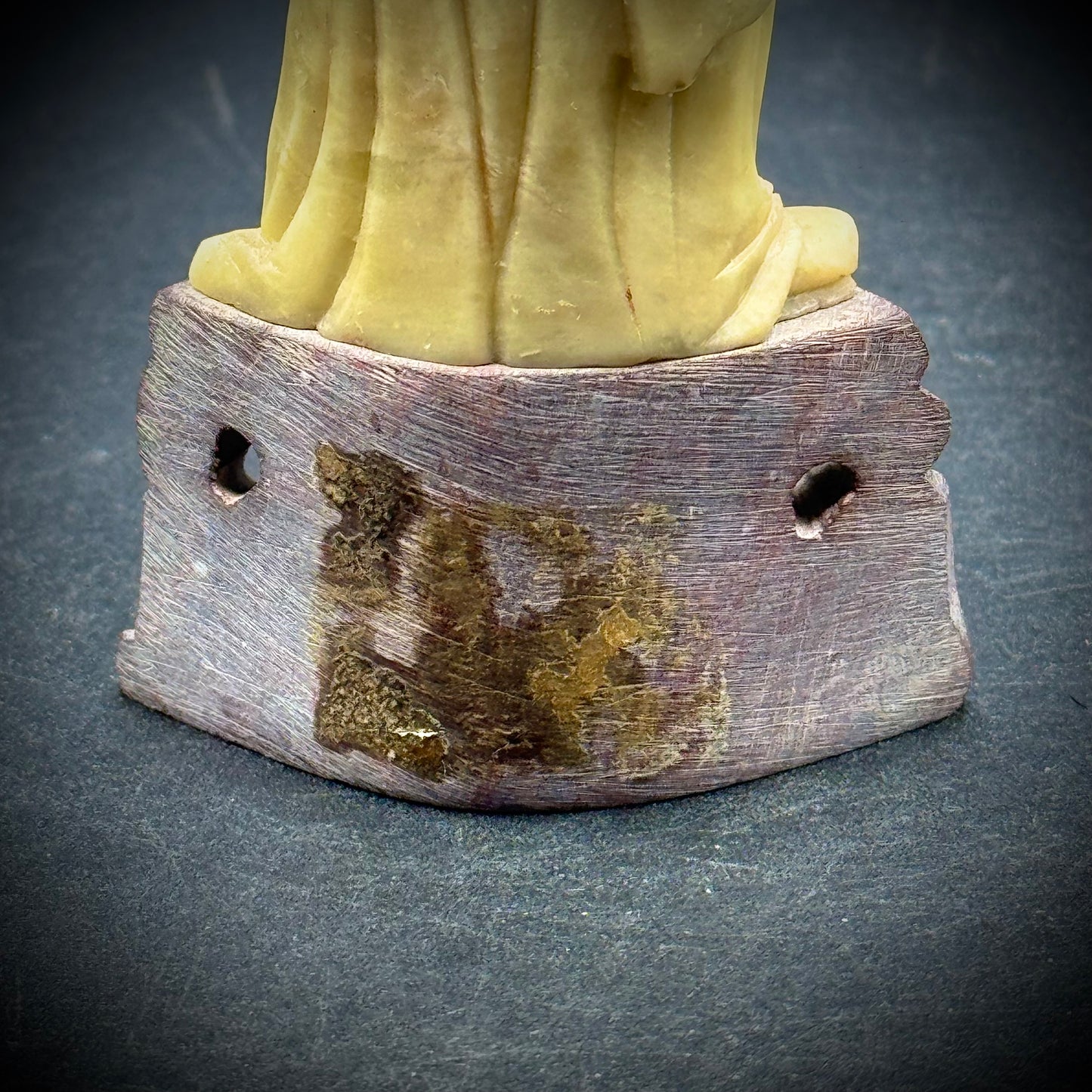 Vintage Carved Soapstone Quan Yin Guanyin Statue