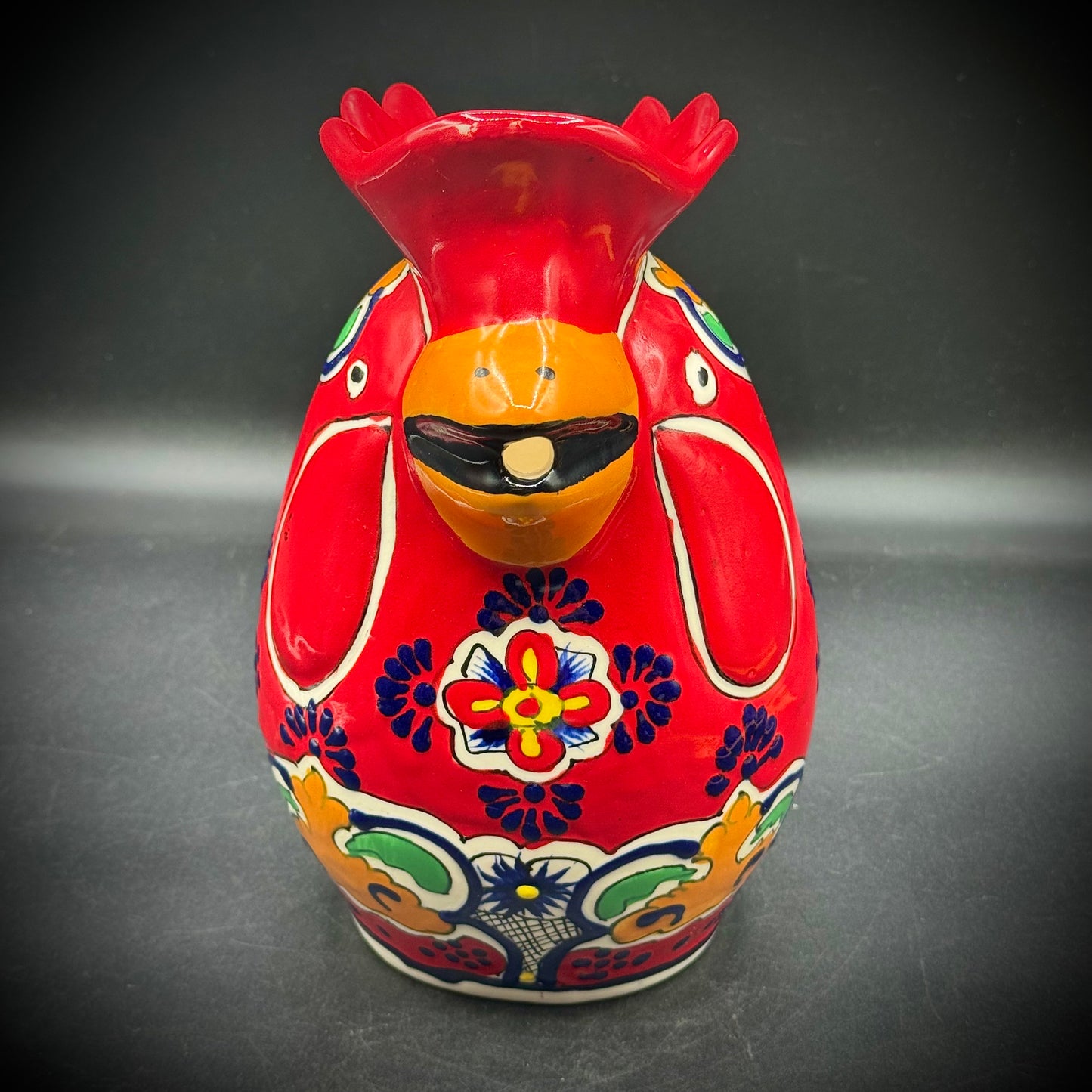 Mexican Lead Free Pottery Large Chicken Pitcher