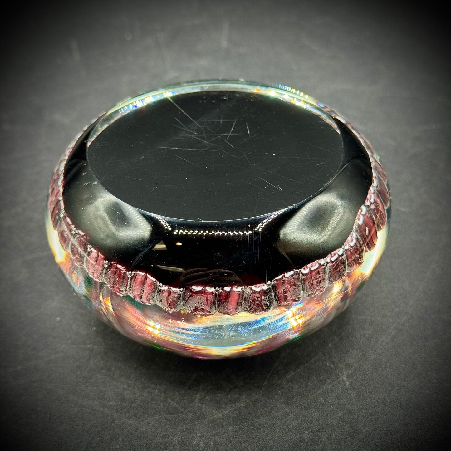Vintage Murano Glass Millefiori Von Luttgendorff Hot Air Balloon Paperweight