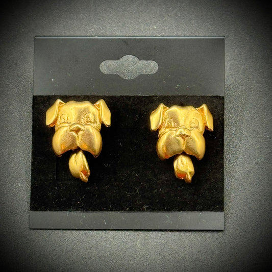 Articulating English Bulldog Earrings