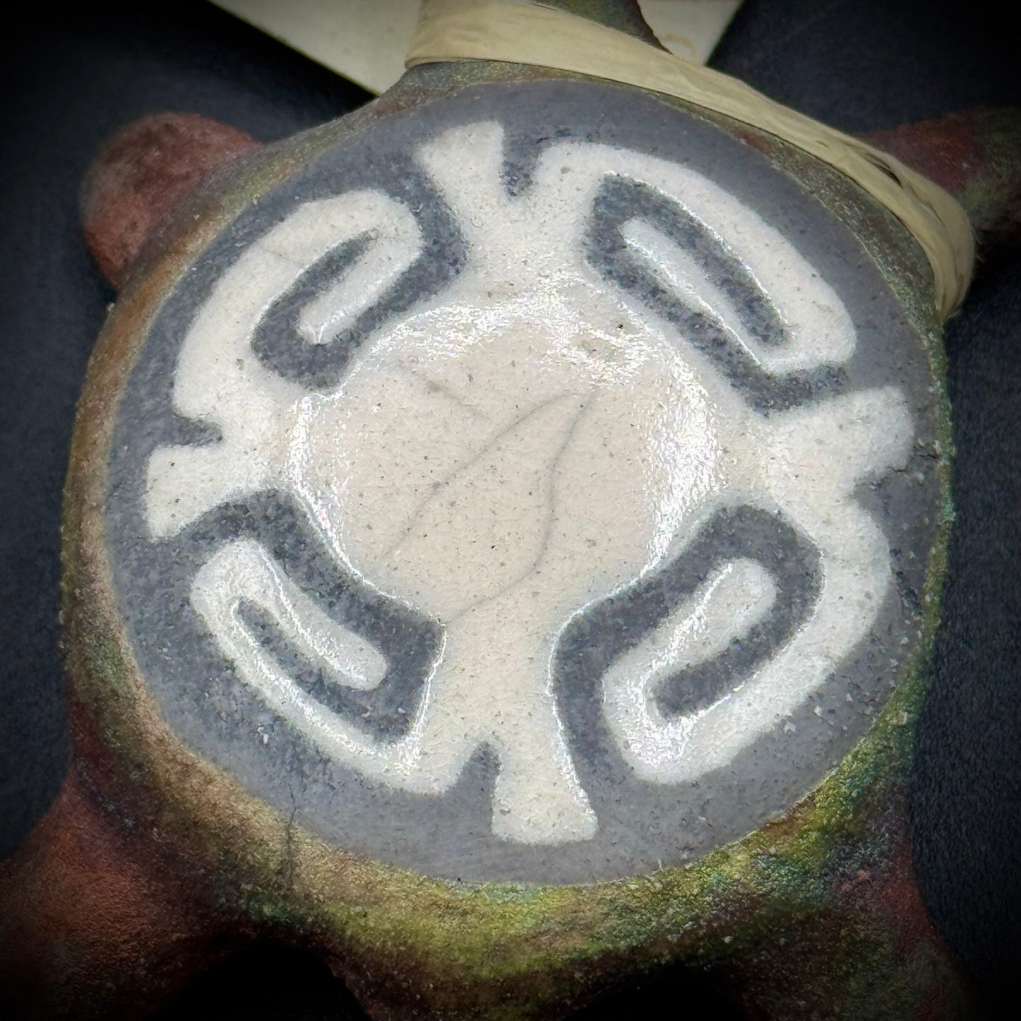 Artist Jeremy Diller Signed Raku Pottery Turtle