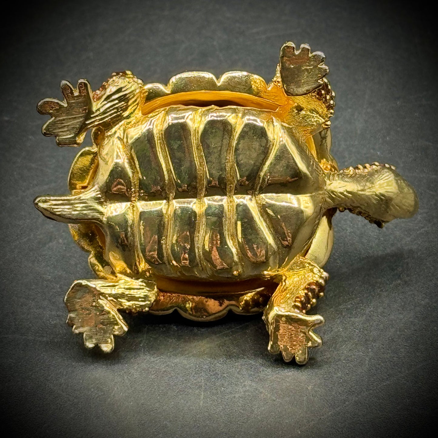 Rhinstone Turtle and Baby Trinket Box