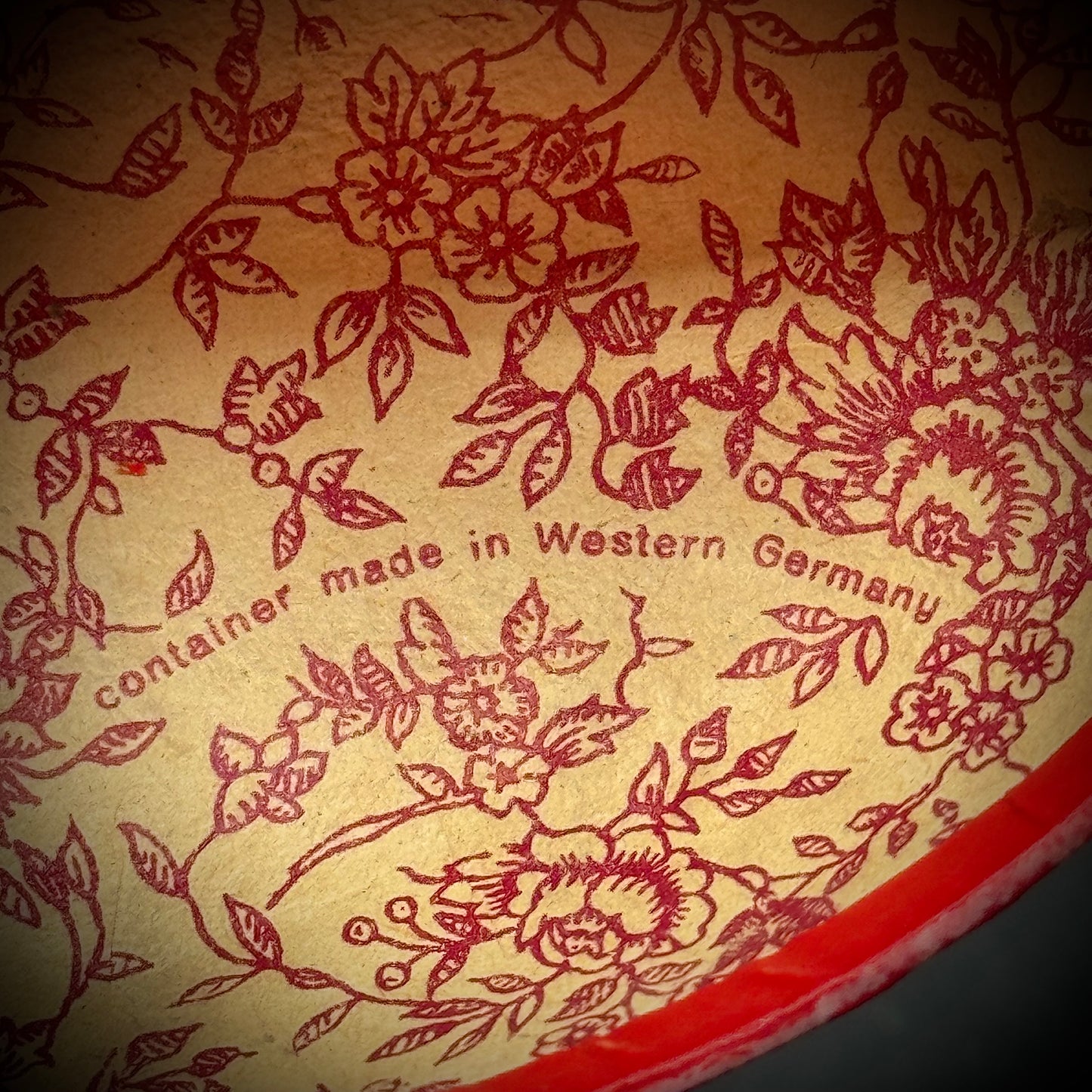 Vintage West Germany Papier Mache Egg Container with Wolf & Duck Motif