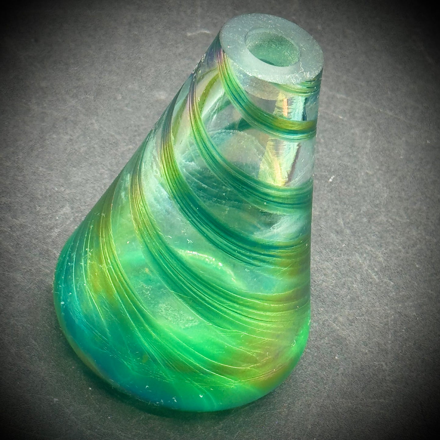 Signed New Orleans Art Glass Vase