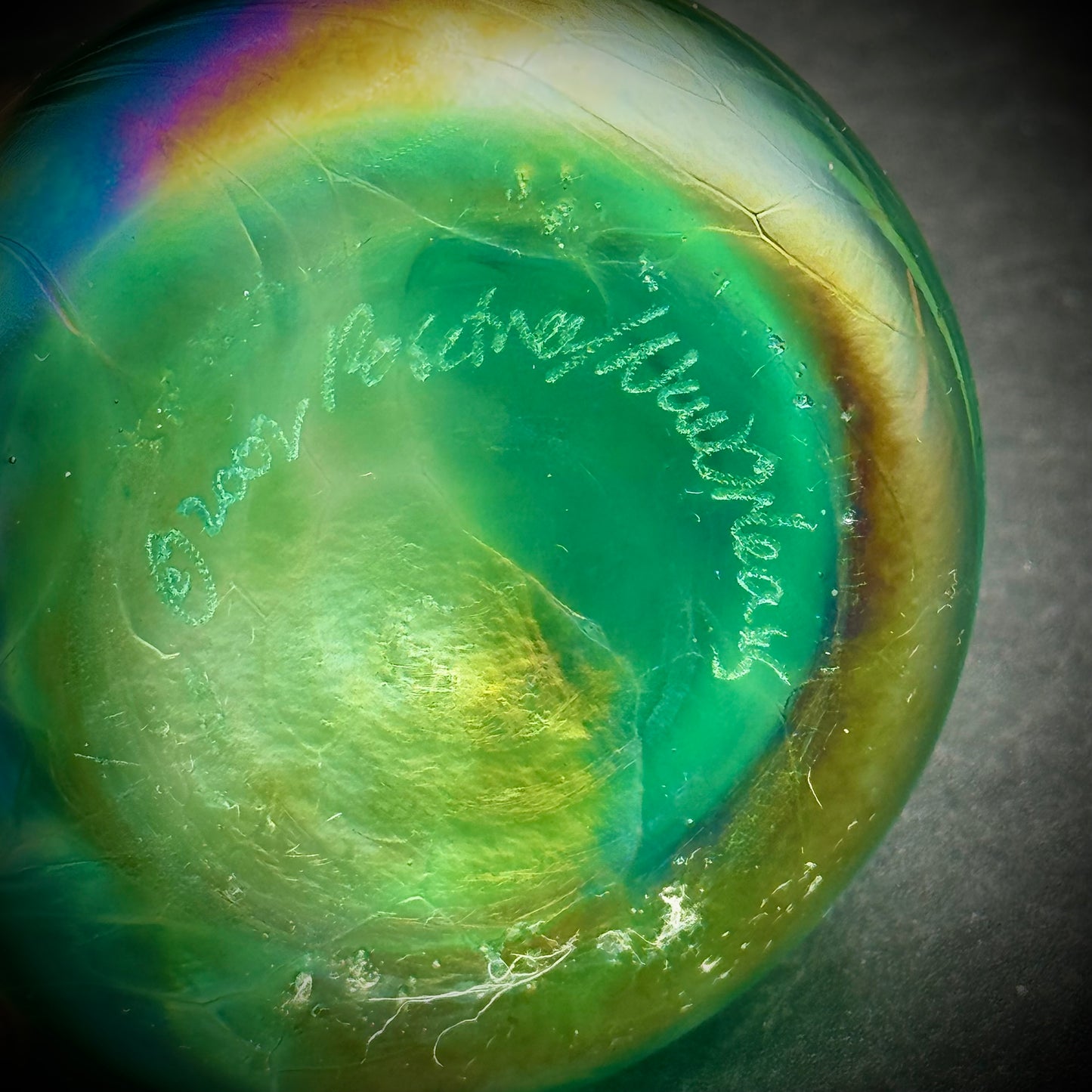 Signed New Orleans Art Glass Vase