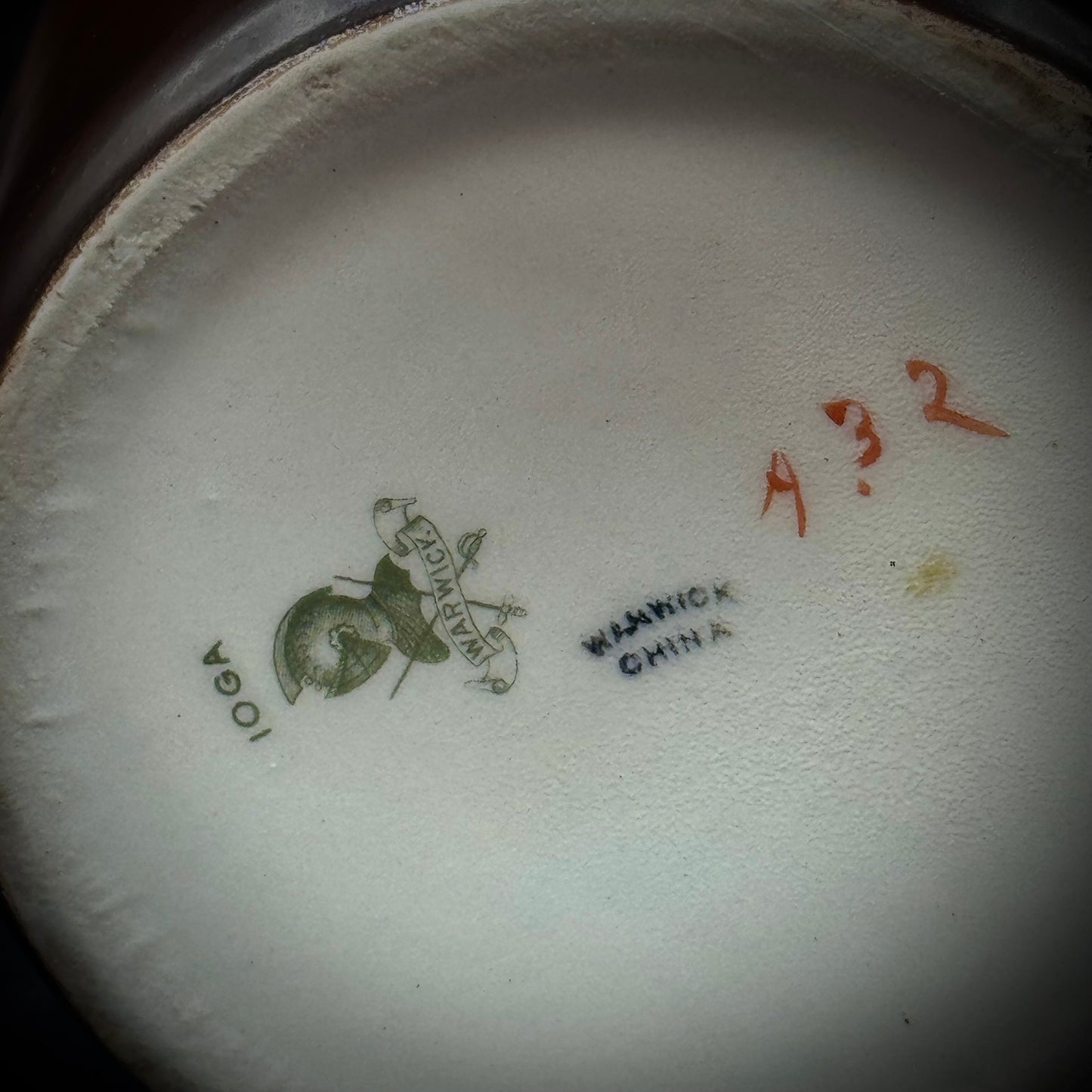 Antique English Bulldog Lidded Canister by Warwick English China