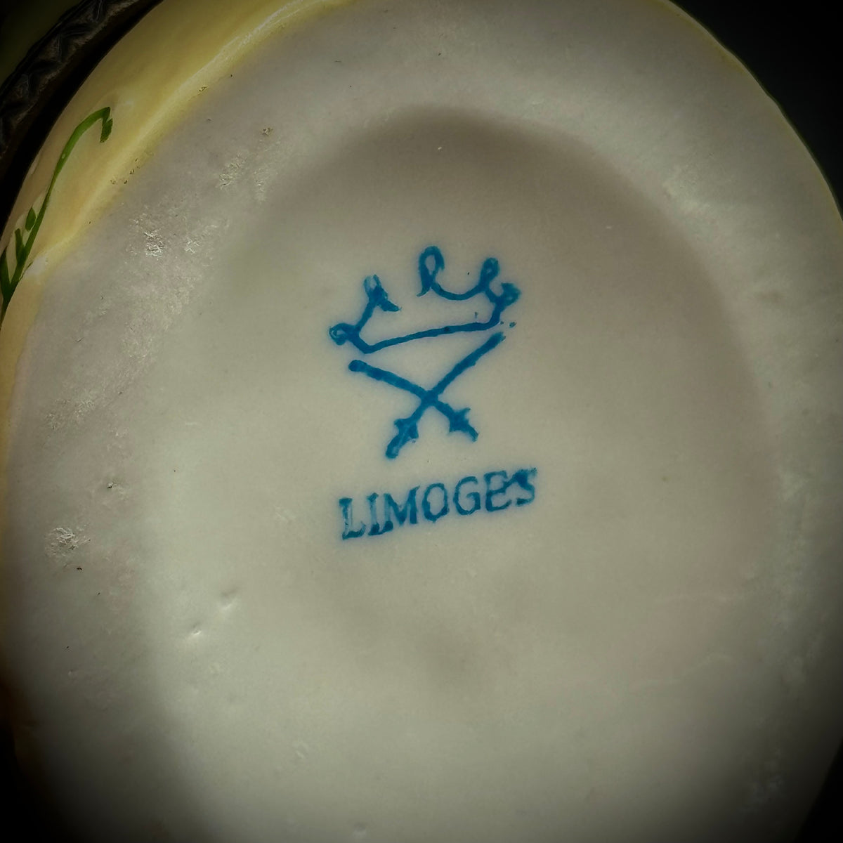 Vintage Limoges French Country Cottage Trinket Box