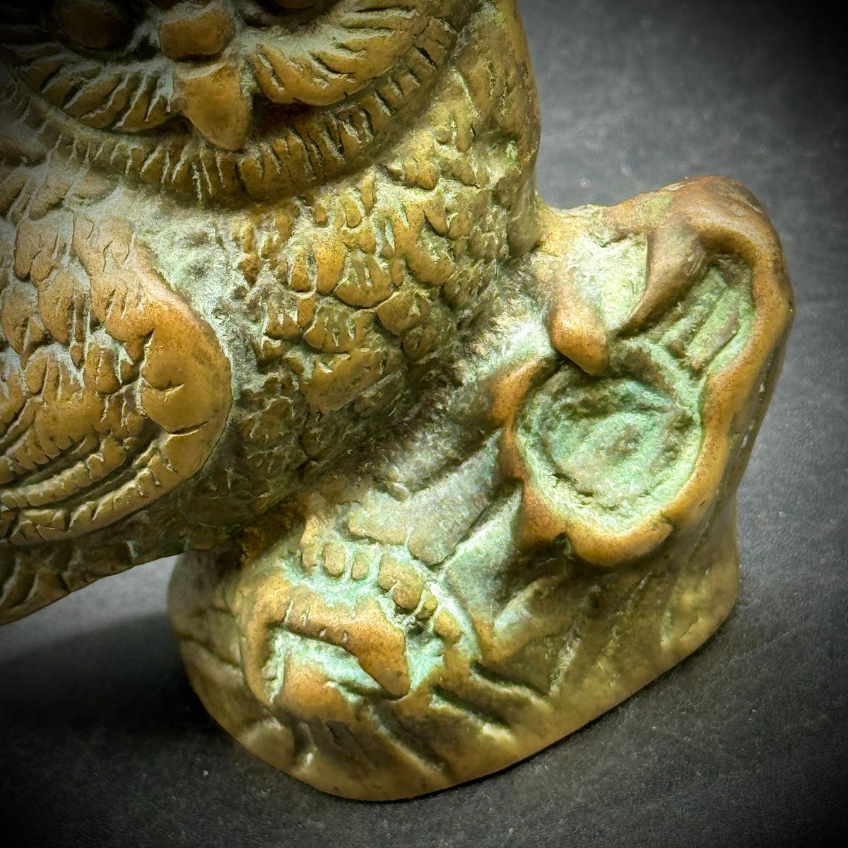 Finneas T. Flutterbutt Vintage Brass Owl Figurine