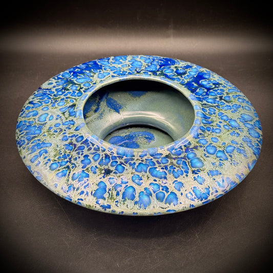 Stunning Freeman-McFarlin MCM UFO Pottery Vase with Original Label