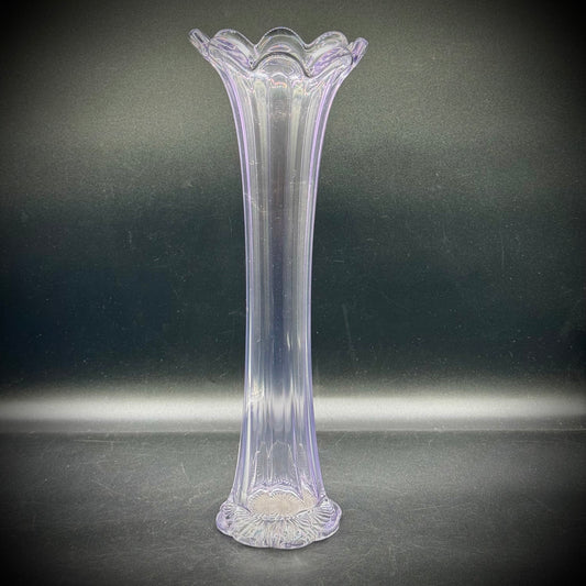 Vintage Tall Lavender Sun Colored Swung Vase