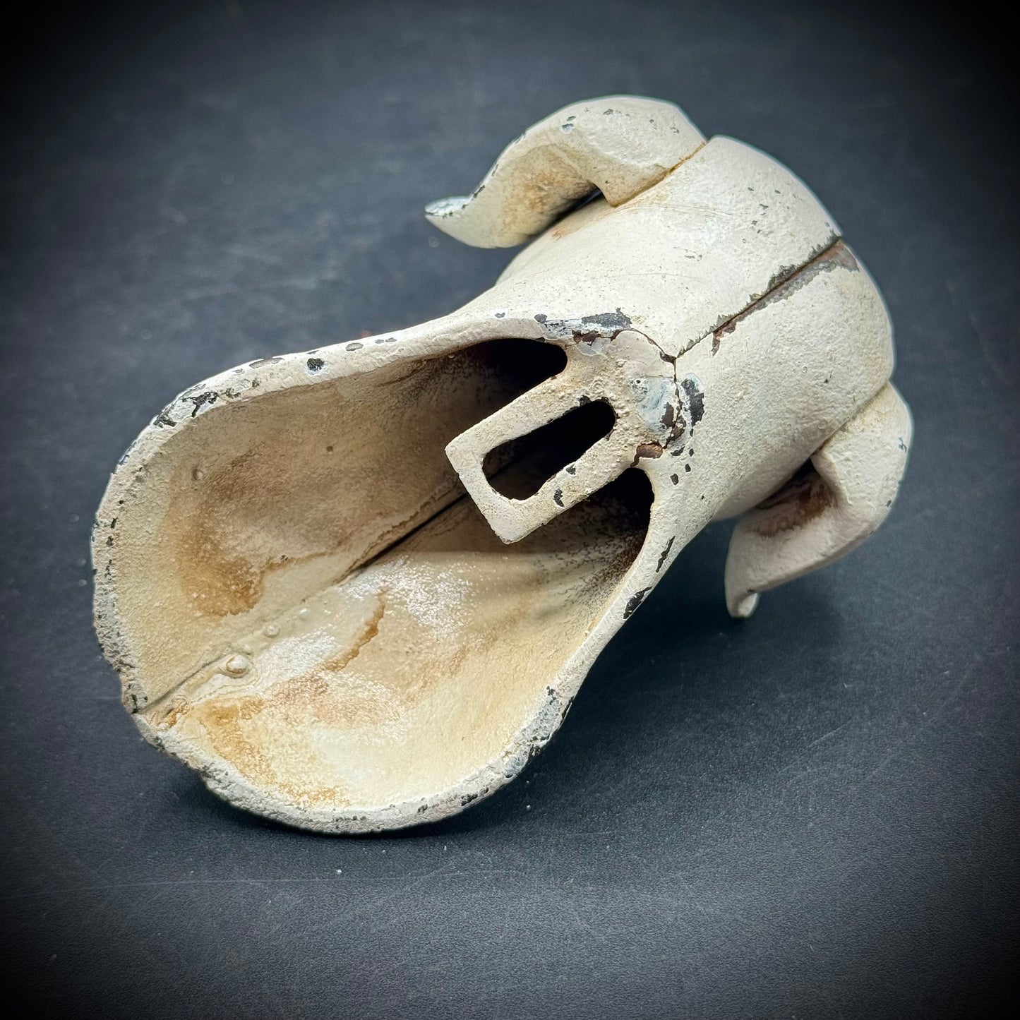 Antique Heavy Cast Iron Dog Head Hanging Accent