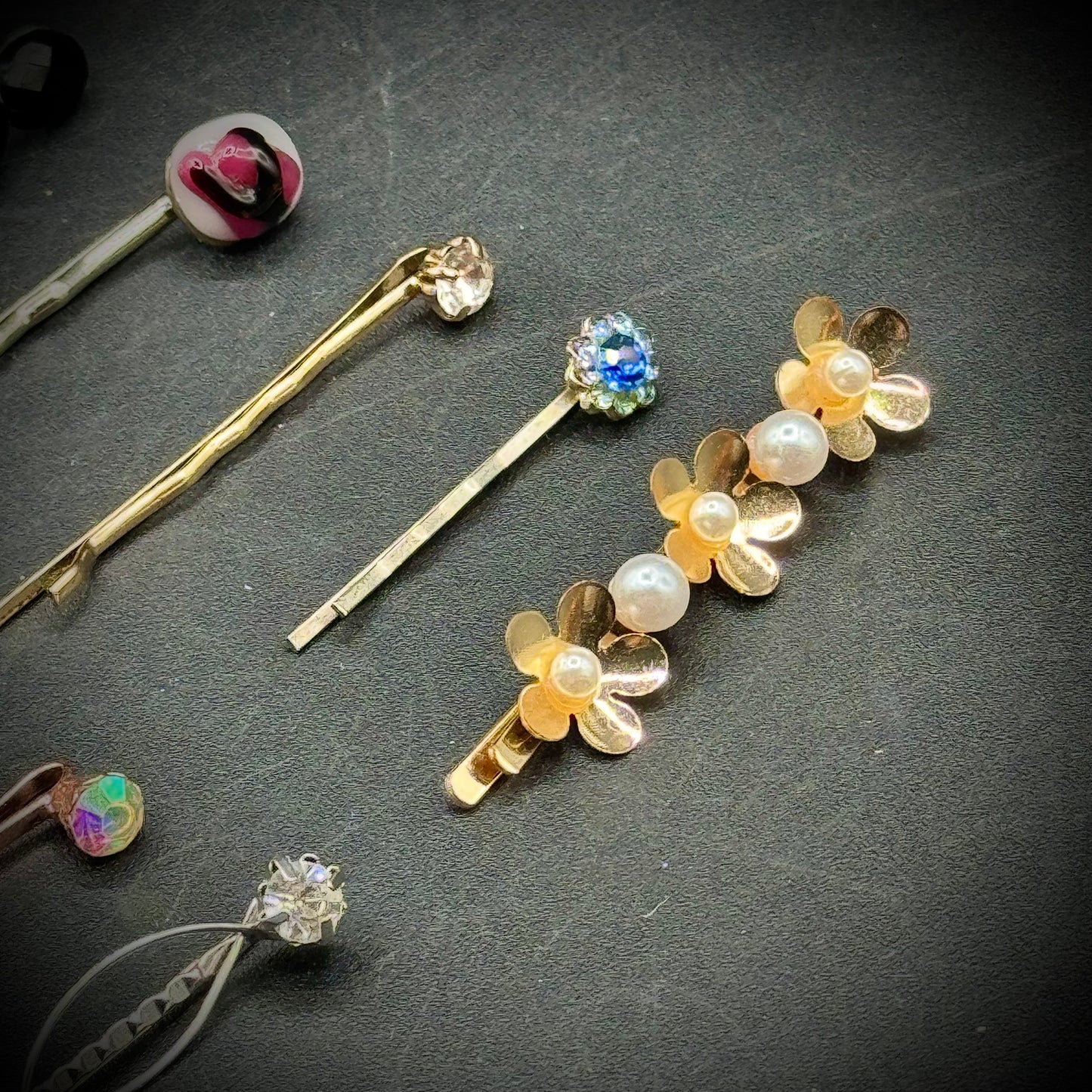 Collection of 11 Vintage Barrettes