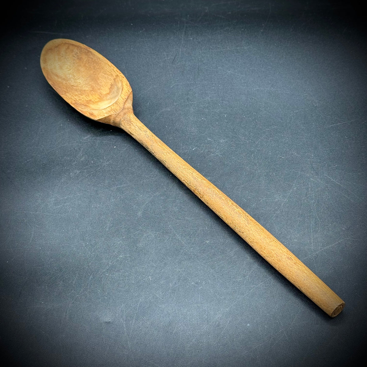 Antique Long Wood Spoon