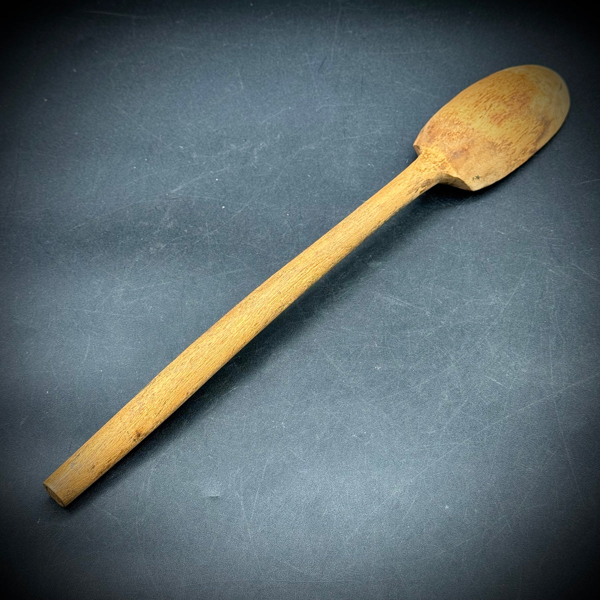 Antique Long Wood Spoon