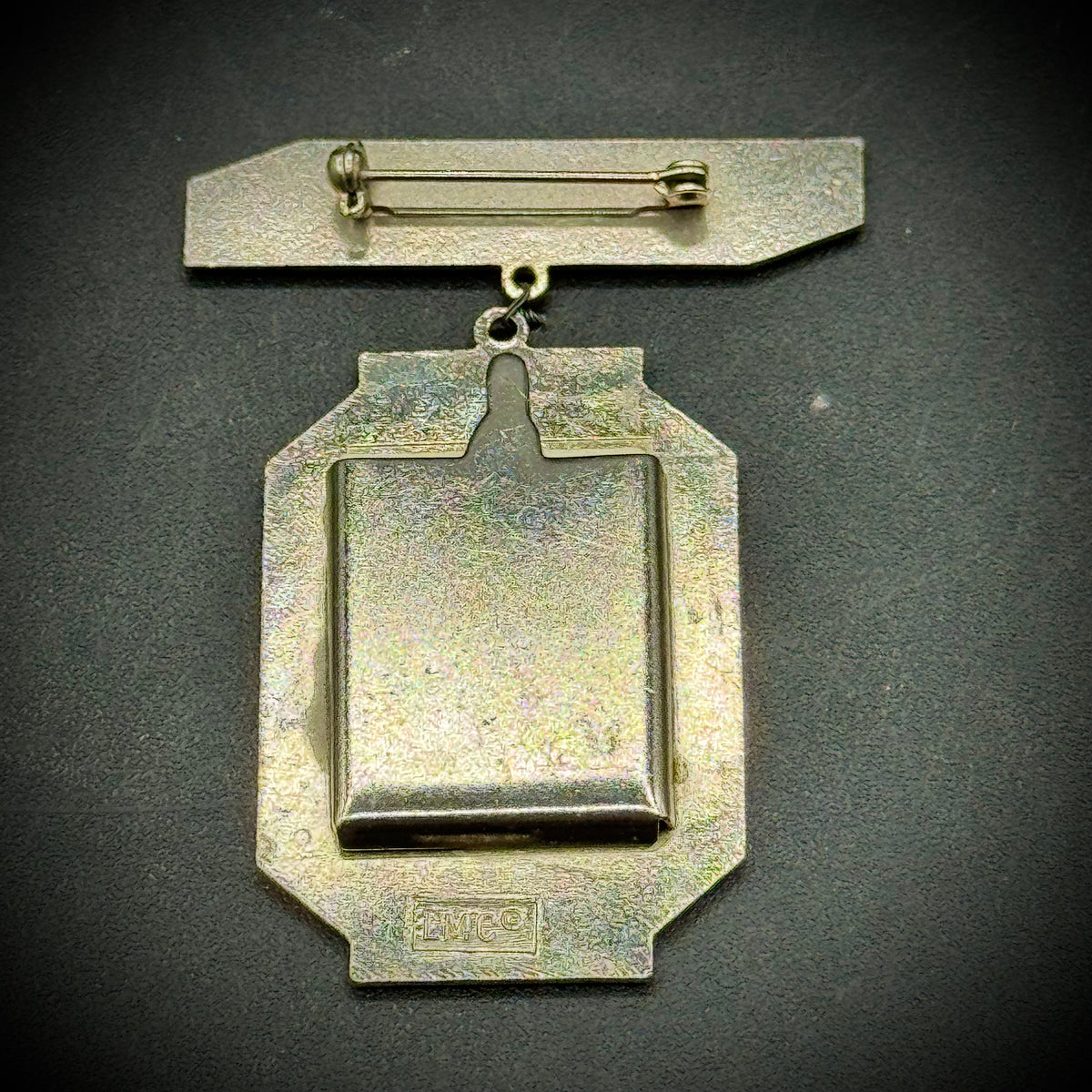 Vintage LMC Art Deco Style Photo Holder Brooch