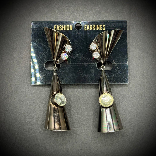 Vintage New on Board Dangle Fashion Clip On Earrings