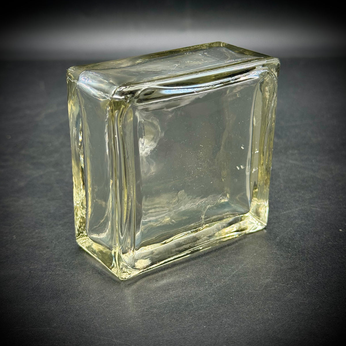 Vintage Square Glass Inkwell