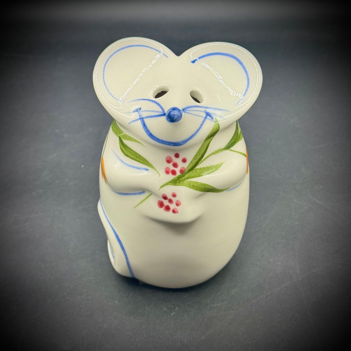 Adorable N.S. Gustin Hand Decorated Mouse Shaker