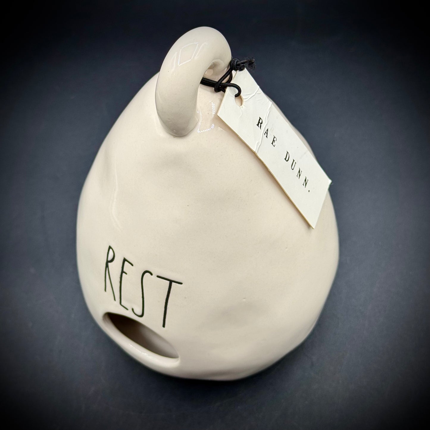 New with Tag Rae Dunn Artisan Collection by Magenta "Rest" Birdhouse w/Butterflies