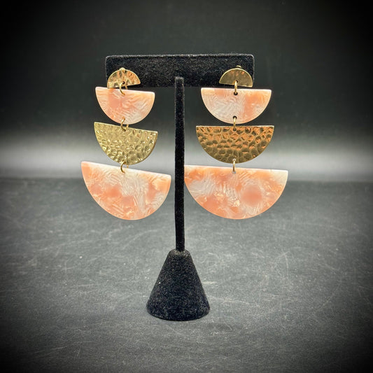 Modernist 3-Level Earrings