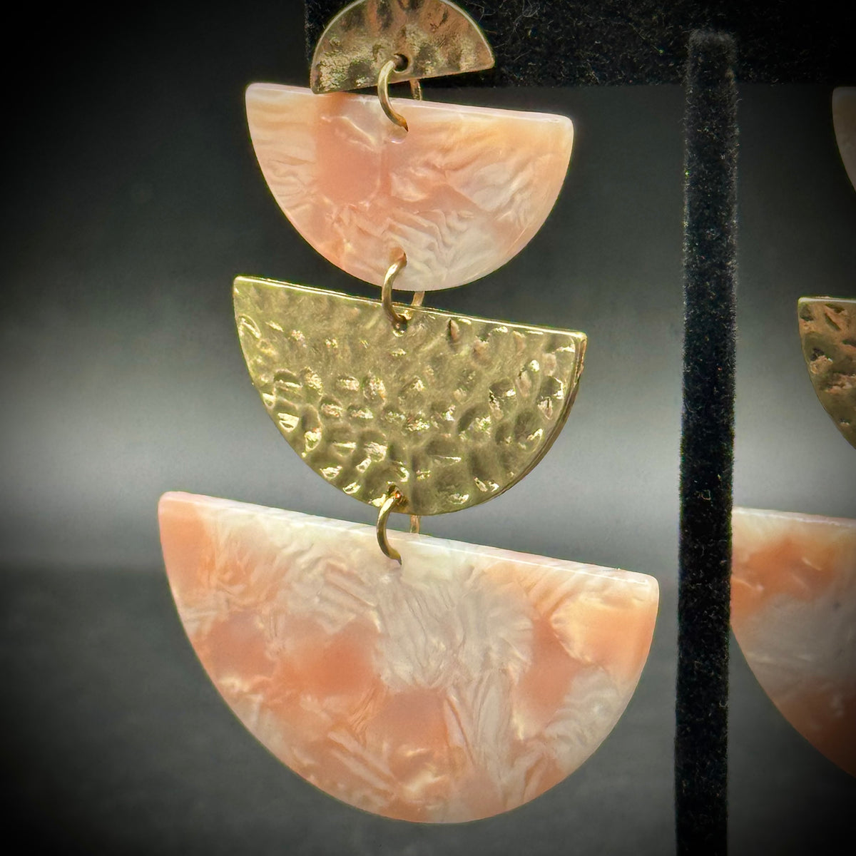 Modernist 3-Level Earrings