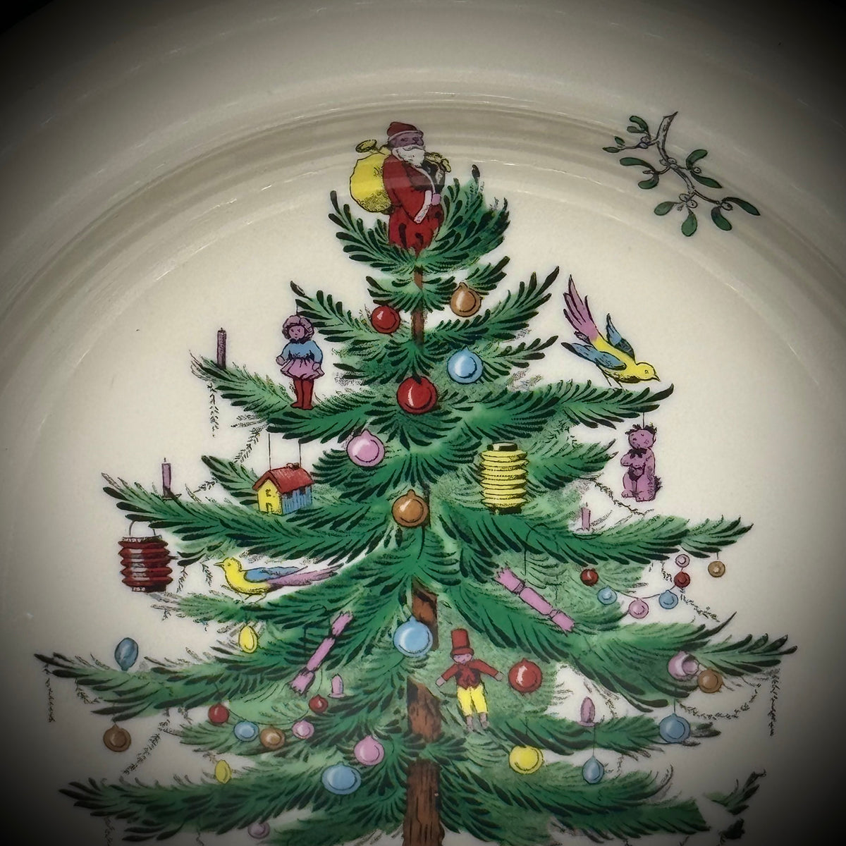 Pair of Spode Christmas Tree Dinner Plates