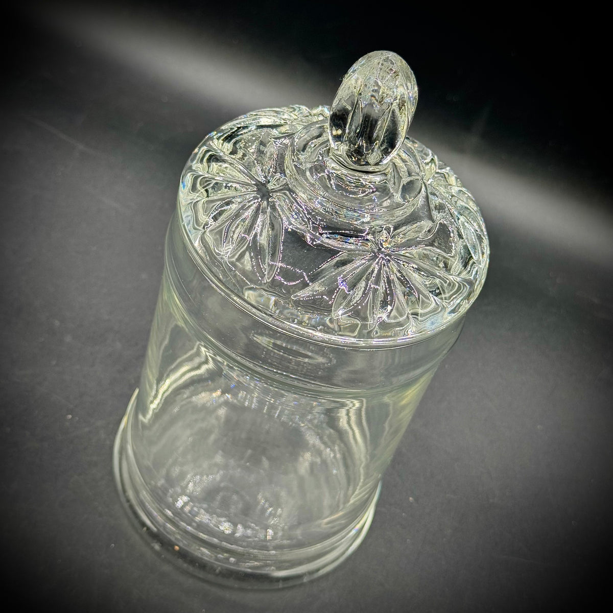 Glass Lidded Apothecary Canister