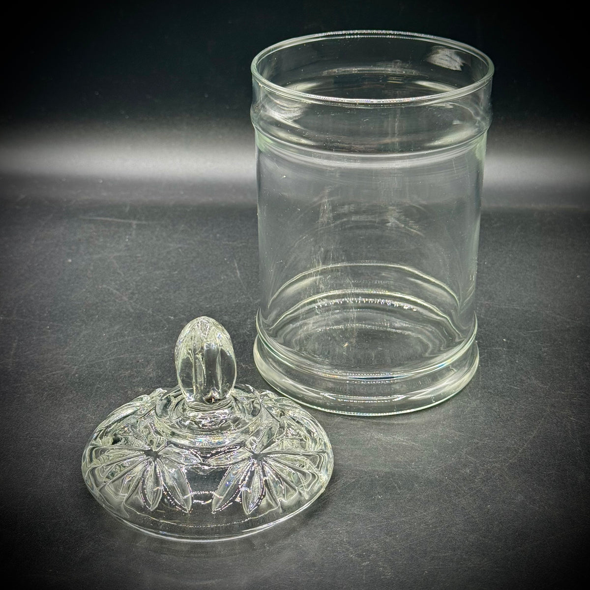 Glass Lidded Apothecary Canister