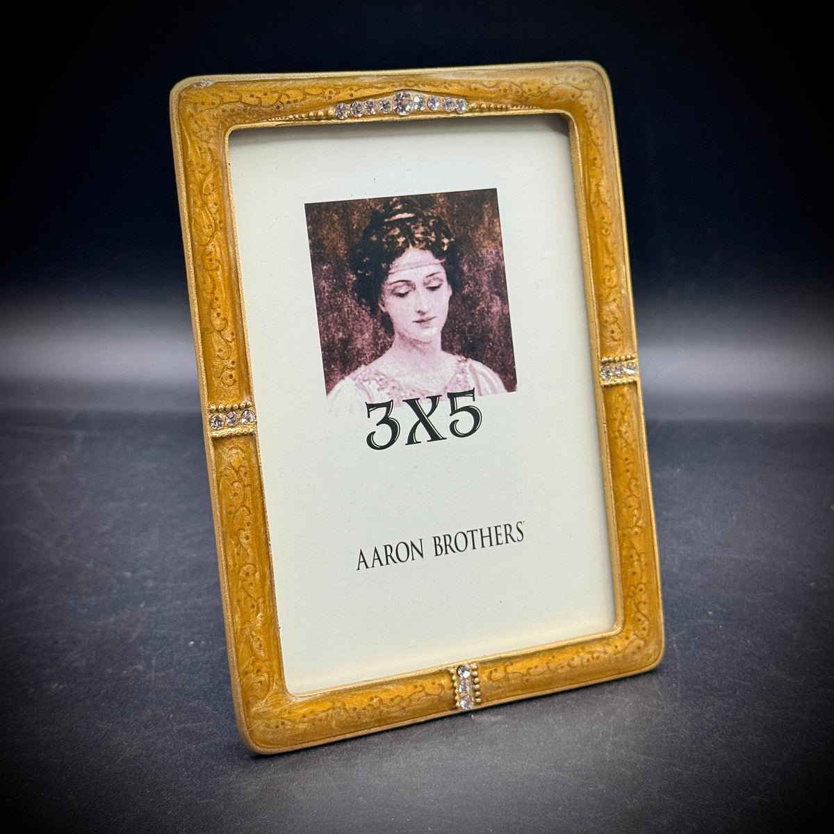 New Aaron Brothers Enamel & Crystal Frame