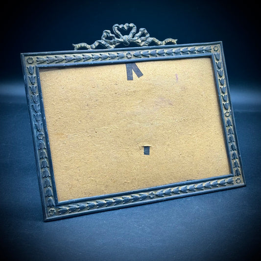 Antique Ornate Brass Heart Motif Frame