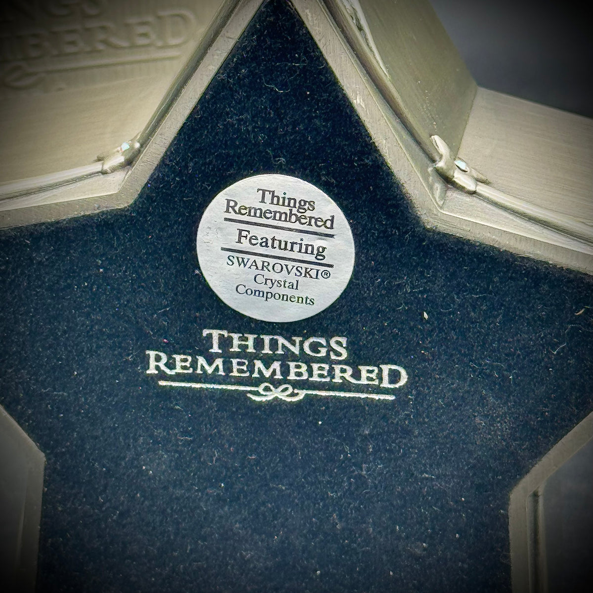 New in Box Things Remembered Star Trinket Box with Swarovski Crystals